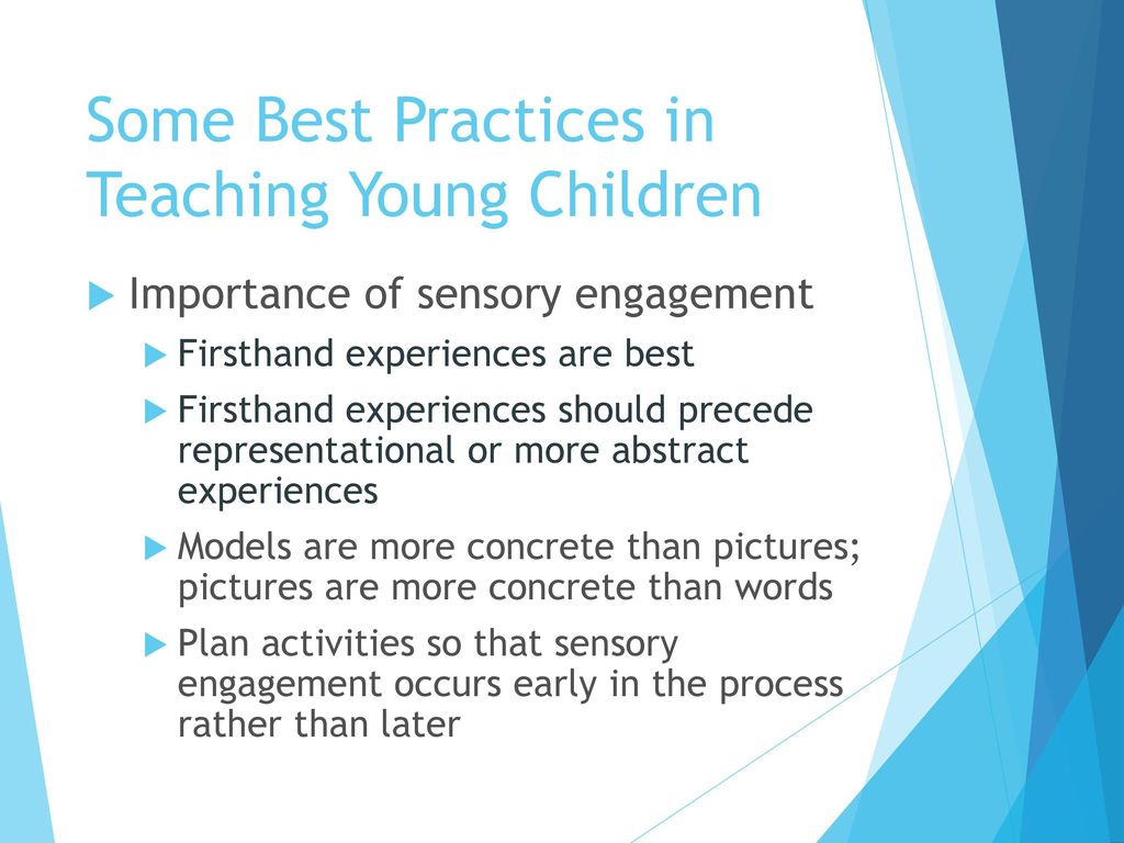 Some Best Practices in Teaching Young Children