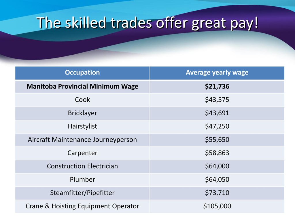 Exploring a Career in the Skilled Trades - ppt download