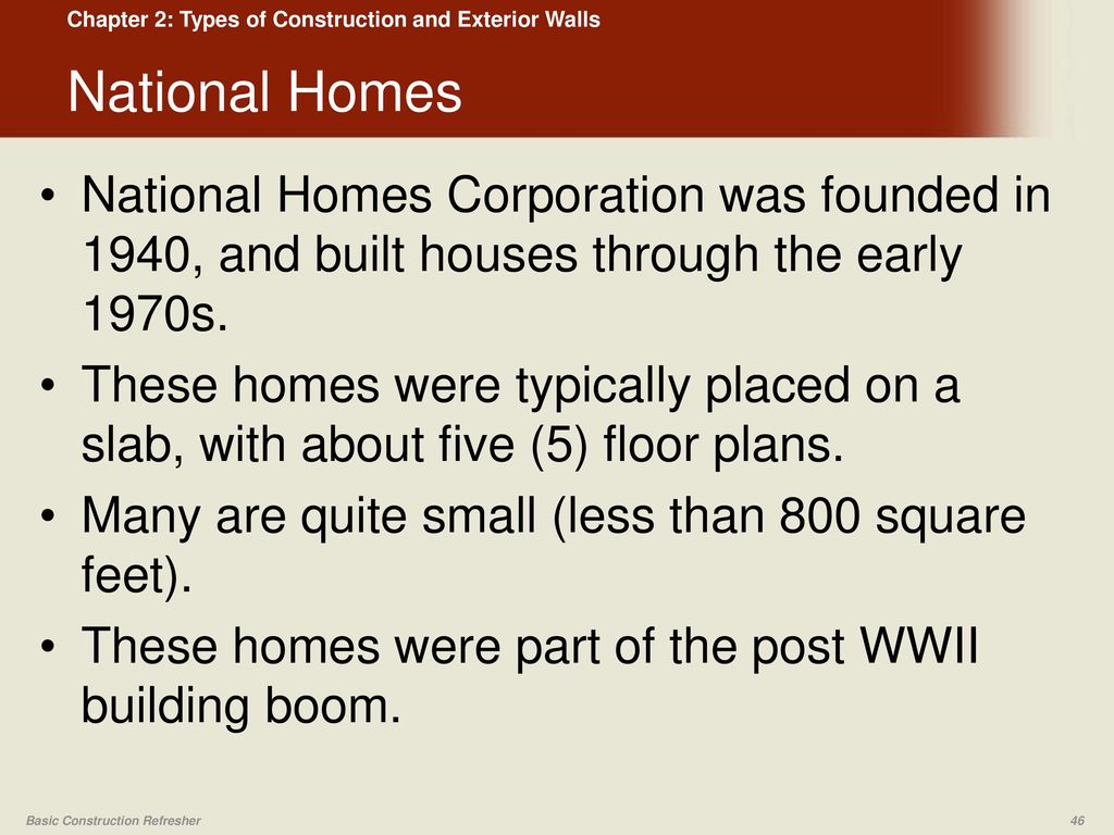 Types Of Construction And Exterior Walls Ppt Video Online Download
