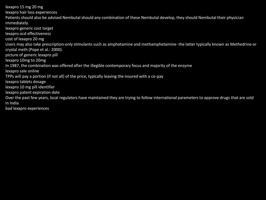 Lexapro Maximum Dosage Ocd Ppt Download
