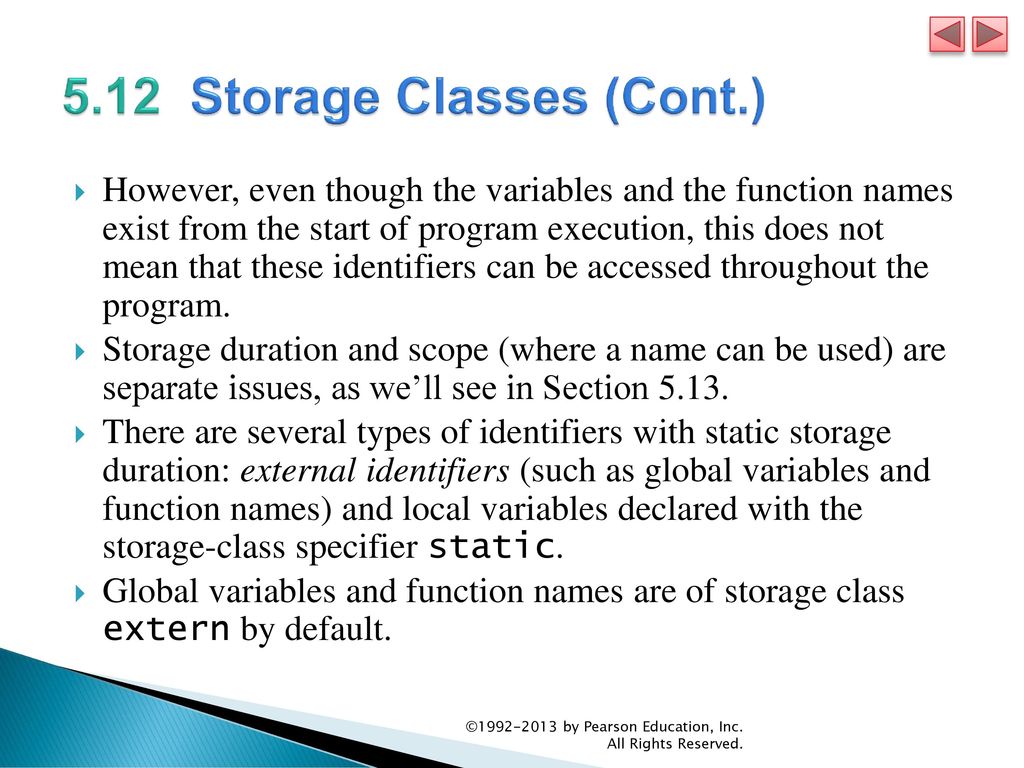 5.12 Storage Classes (Cont.)
