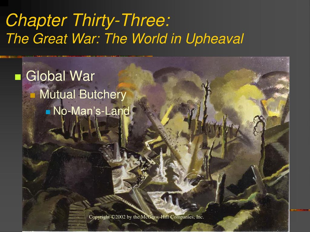 Chapter Thirty-Five: The Great War: The World In Upheaval - Ppt Download