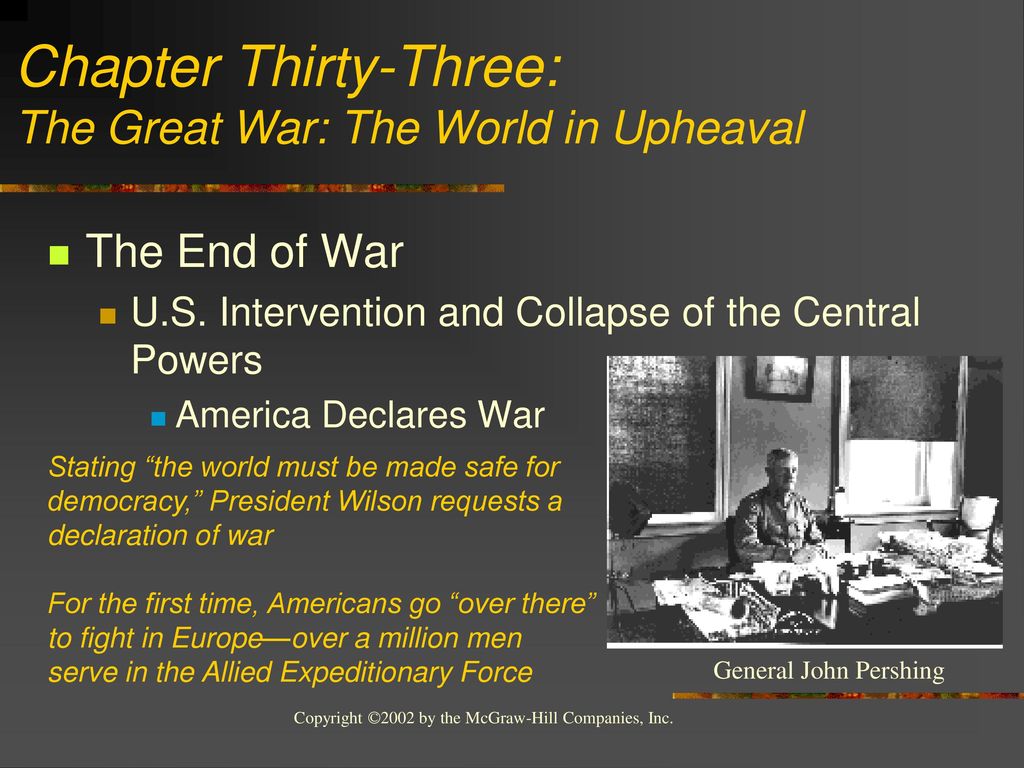 Chapter Thirty-Five: The Great War: The World In Upheaval - Ppt Download