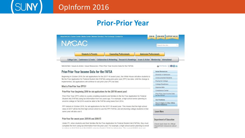 OpInform 2016 Prior-Prior Year