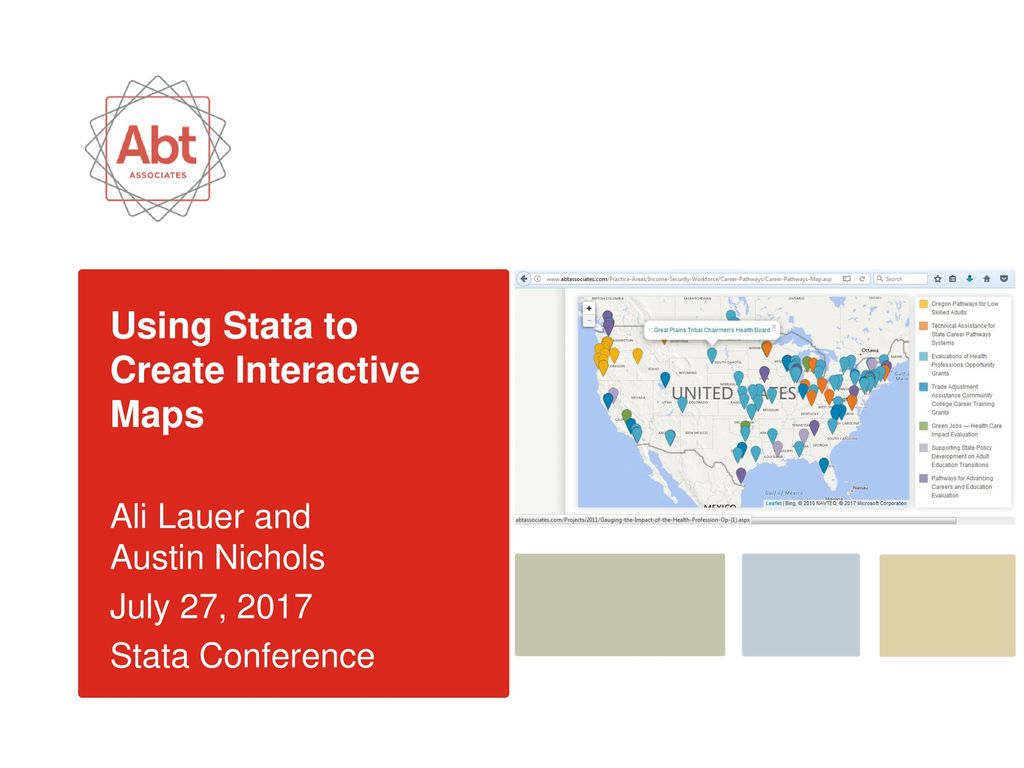 Using Stata to Create Interactive Maps - ppt download