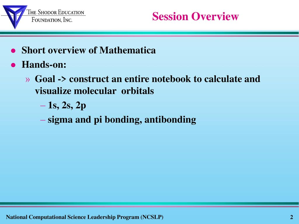 Explorations in computational science mathematica chemistry ppt download
