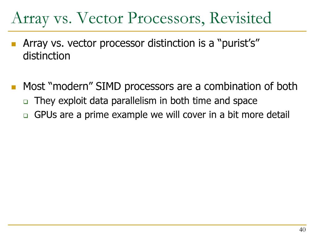 Design of Digital Circuits Lecture 20: SIMD Processors - ppt download
