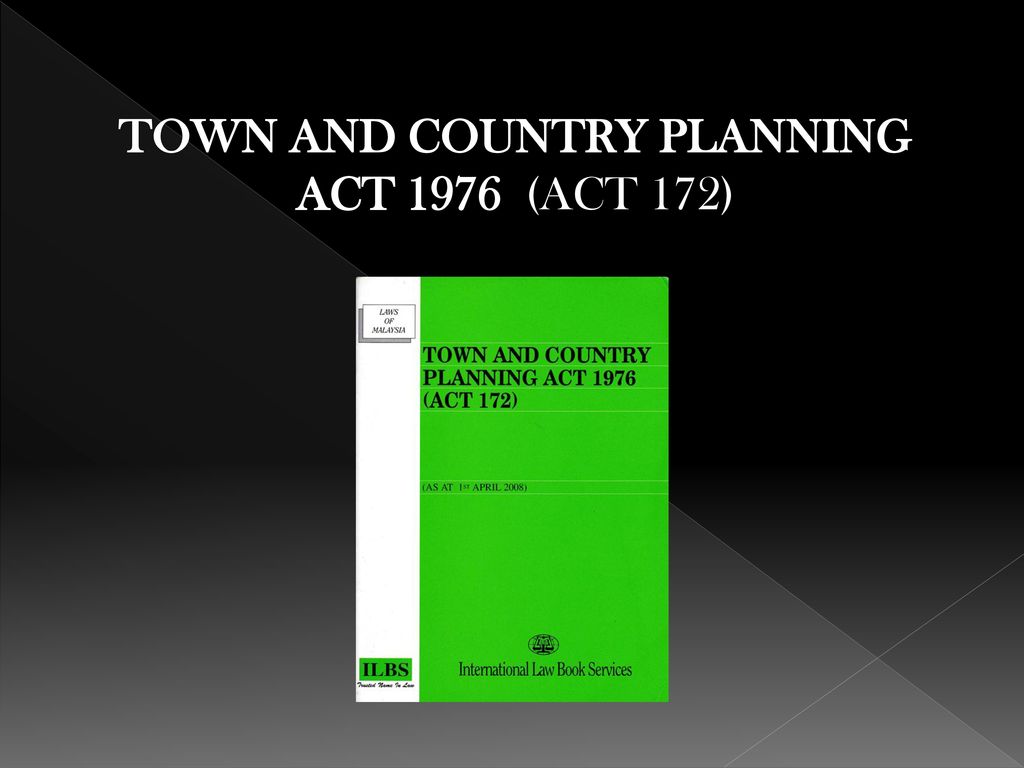 Town And Country Planning Act 1976 Act 172 As At 10th April 2000 Laws Of Malaysia Malaysia 9789678906869 Amazon Com Books