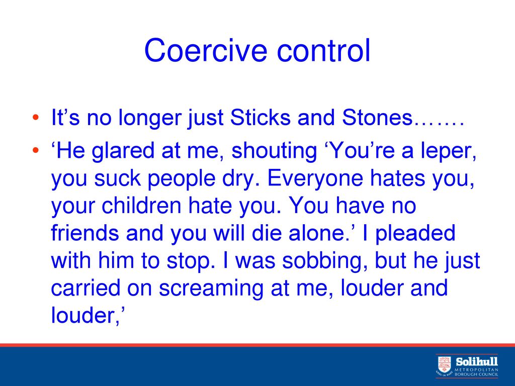 Coercive To Suck