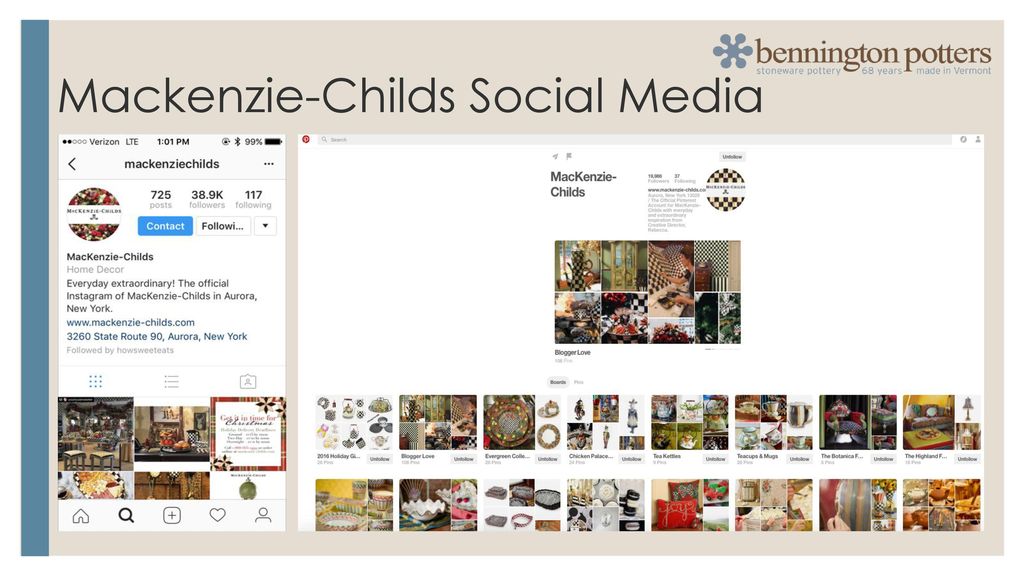 Mackenzie-Childs Social Media