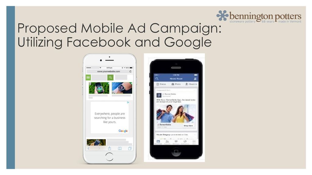 Proposed Mobile Ad Campaign: Utilizing Facebook and Google