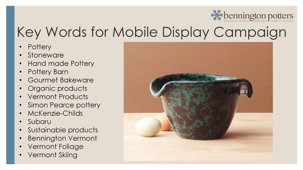 Key Words for Mobile Display Campaign