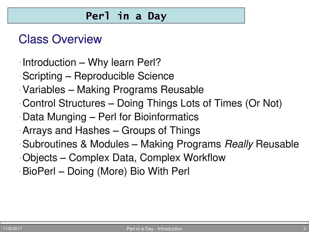 perl in a day peeking inside the oyster - ppt download