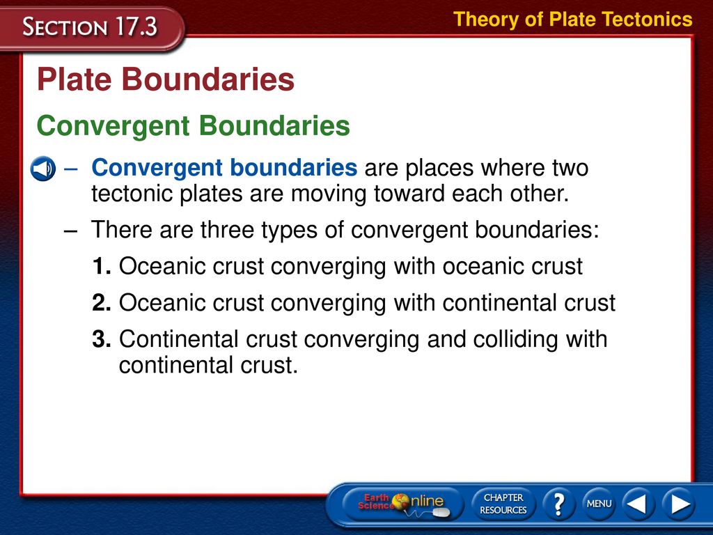 Plate Boundaries Convergent Boundaries
