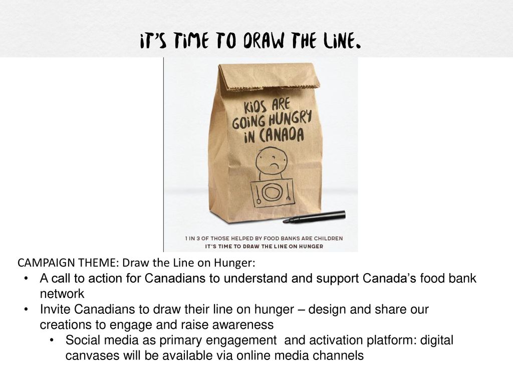 CAMPAIGN THEME: Draw the Line on Hunger: