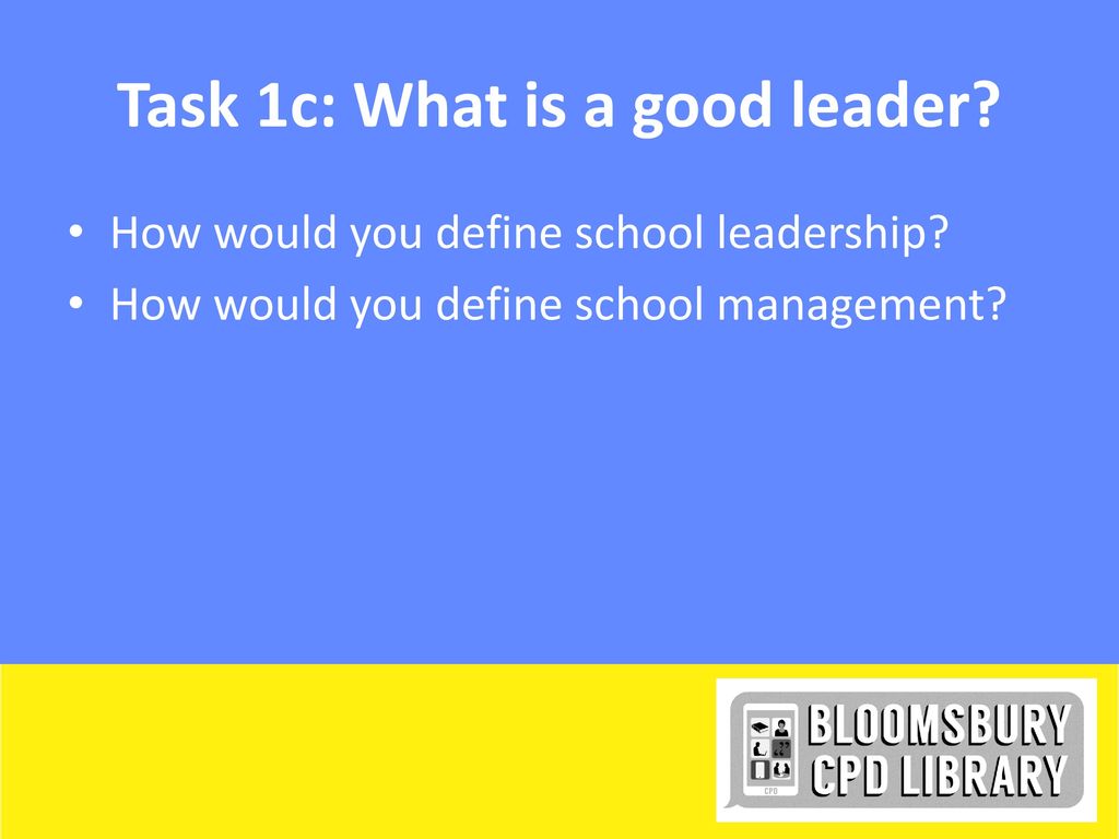 how do you define a good leader