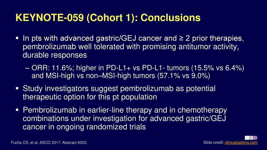gastric cancer keynote 059