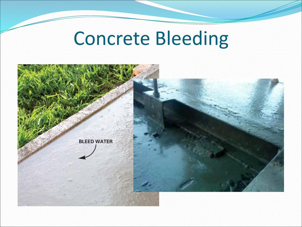Concrete Bleeding