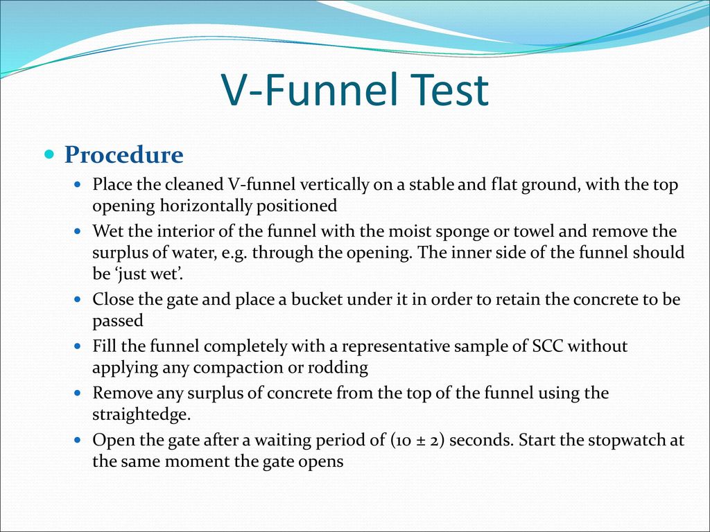 V-Funnel Test Procedure
