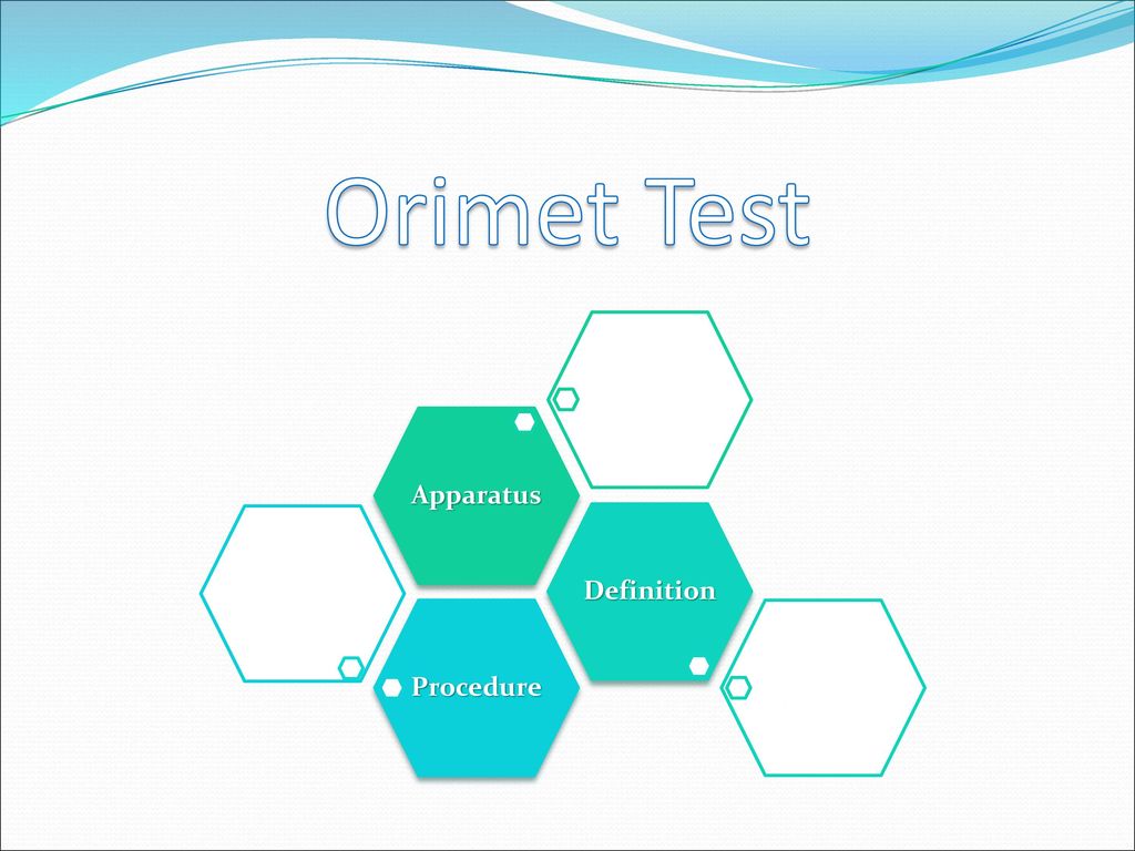 Orimet Test Procedure Definition Apparatus