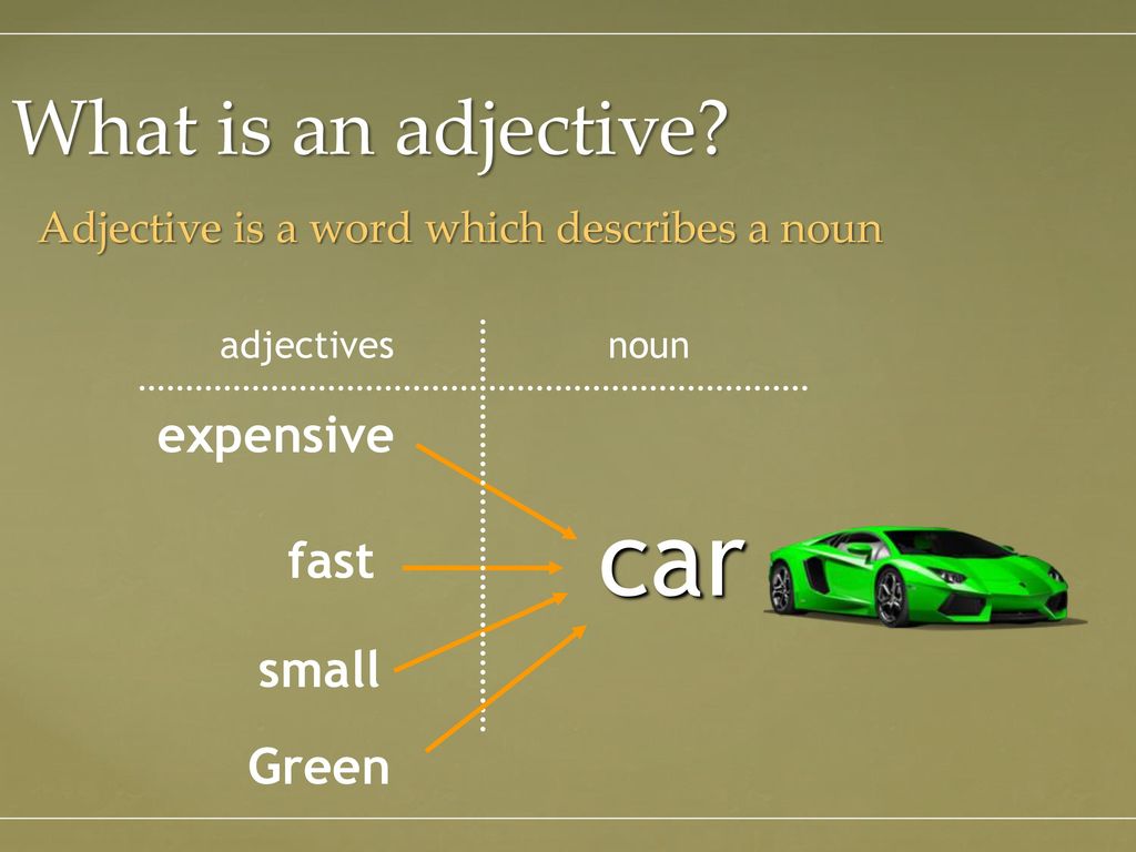 Graded adjectives