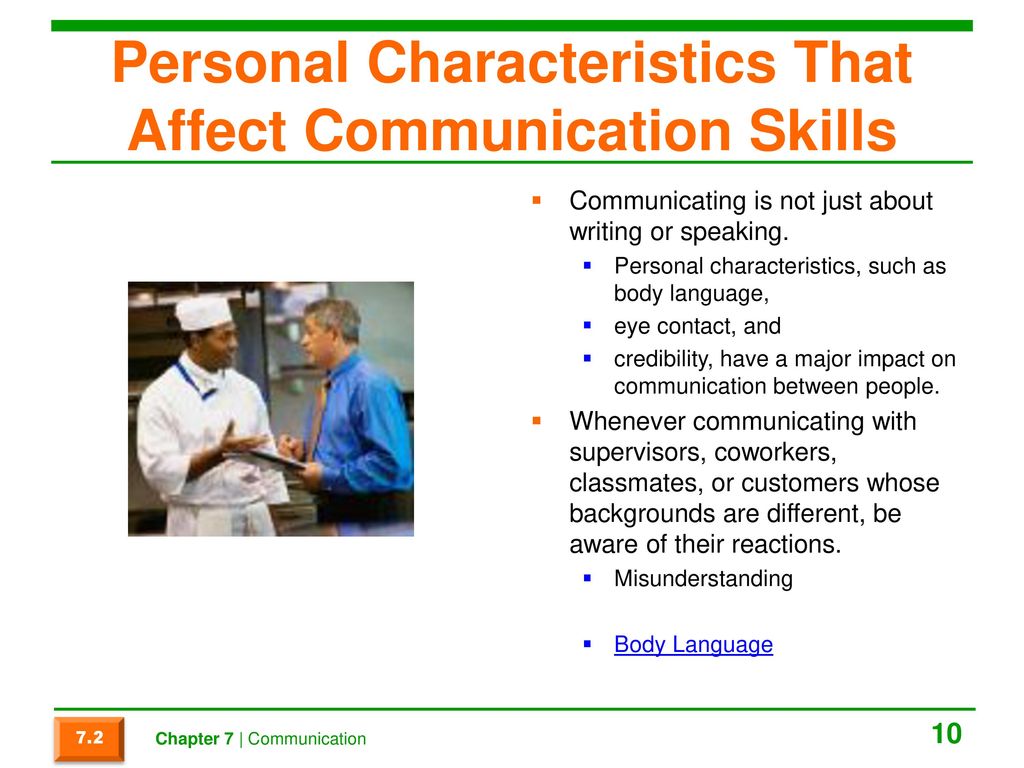 Personal Characteristics That Affect Communication Skills