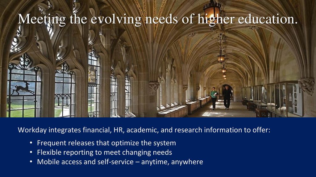 Meeting the evolving needs of higher education.