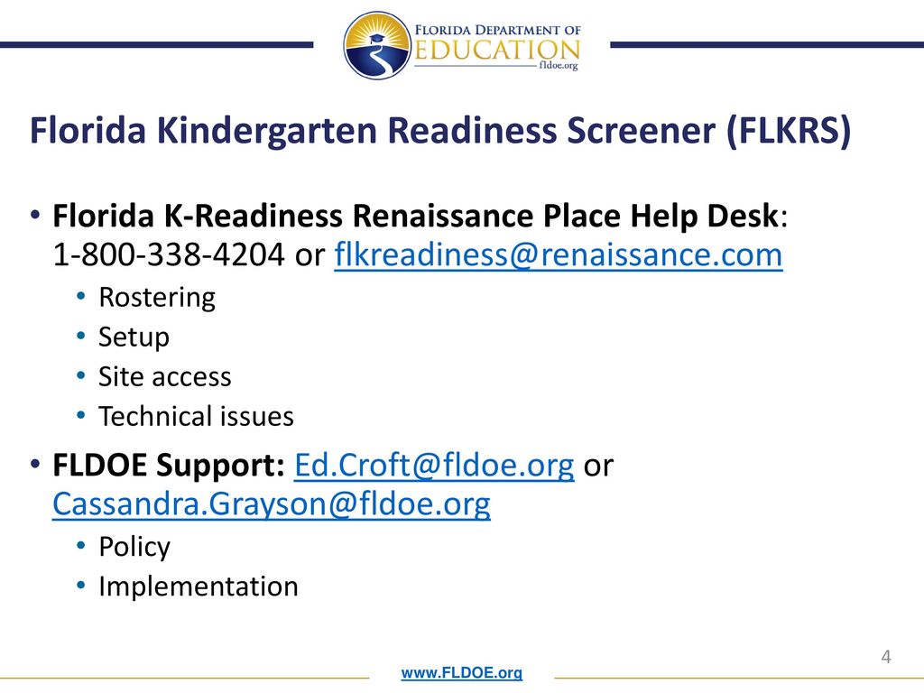 Florida Kindergarten Readiness Screener (FLKRS)