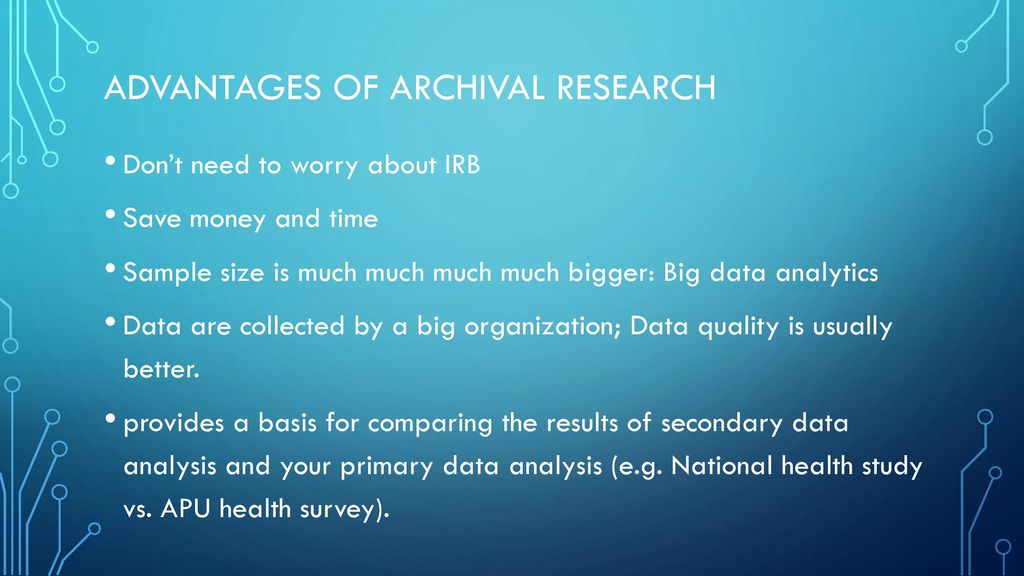 Archival research Chong ho yu. - ppt download