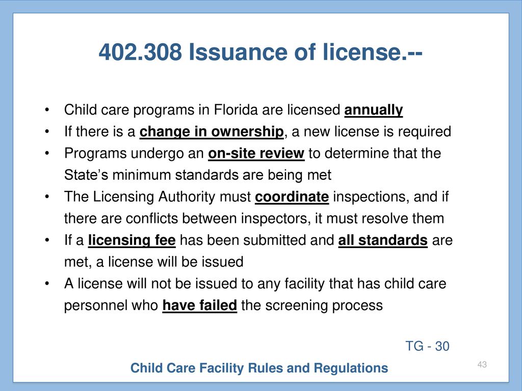 Child Care Facility Rules And Regulations - Ppt Download
