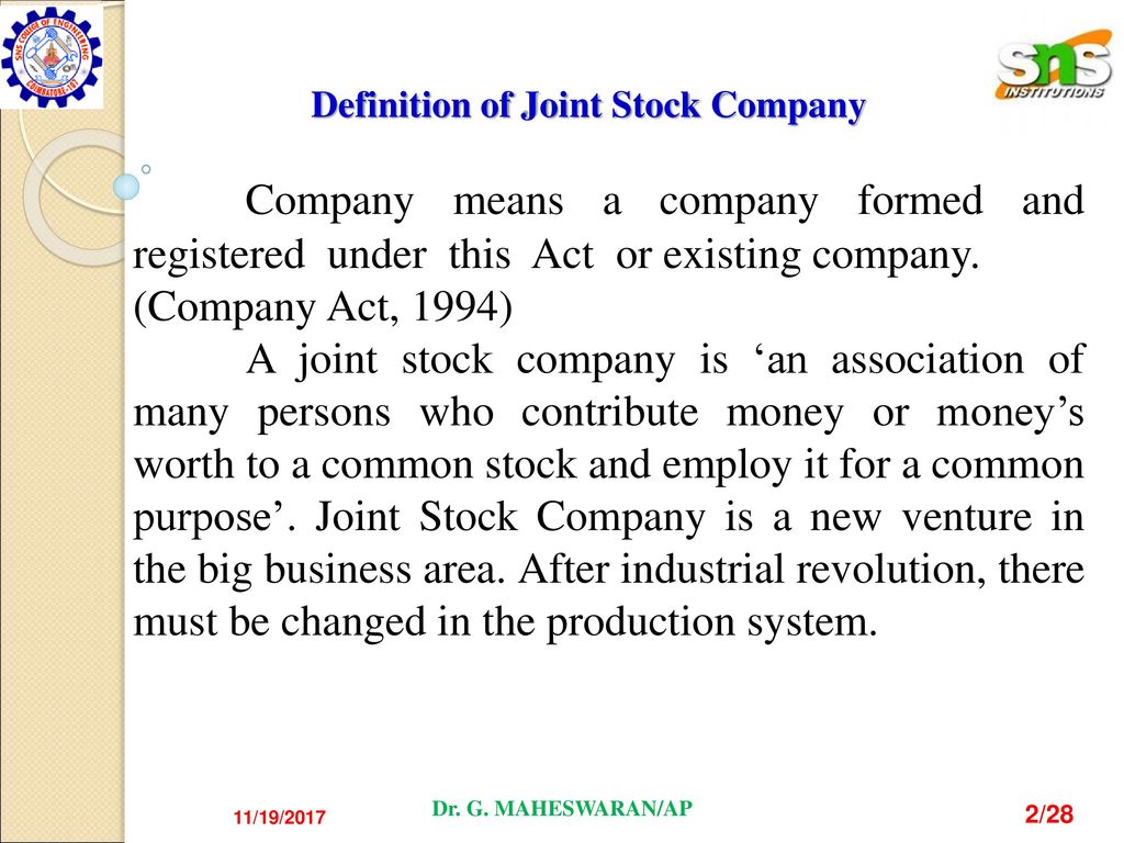 Joint-Stock Company: What It Is, History, and Examples