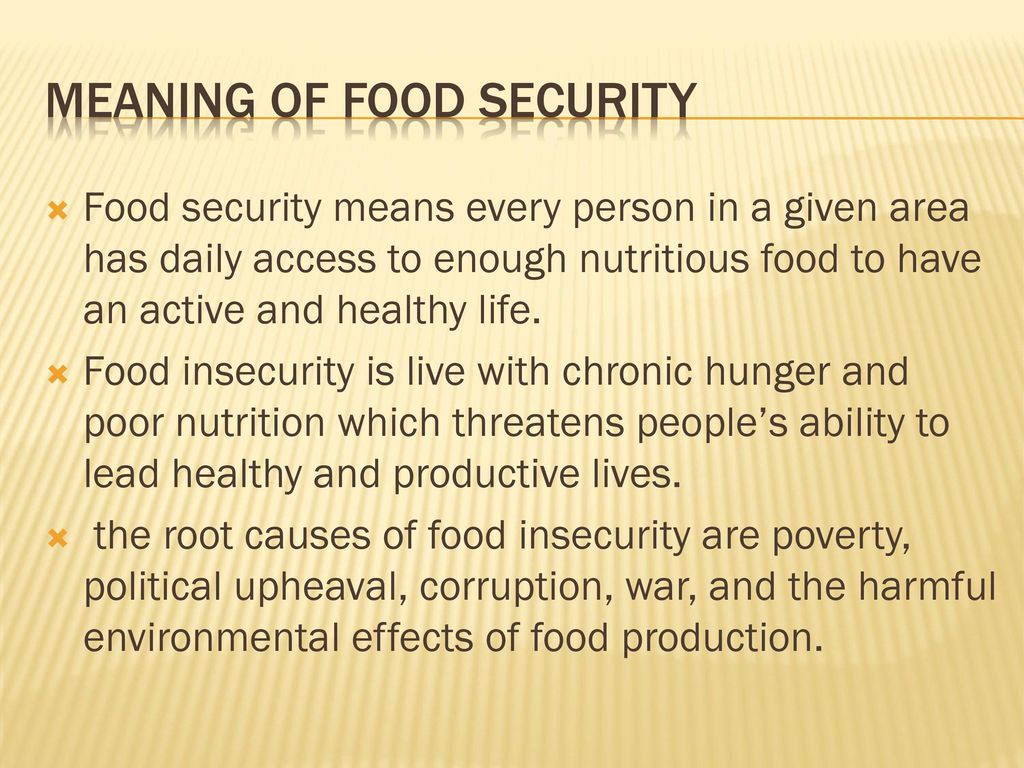 Week Eight Food Security Ppt Download