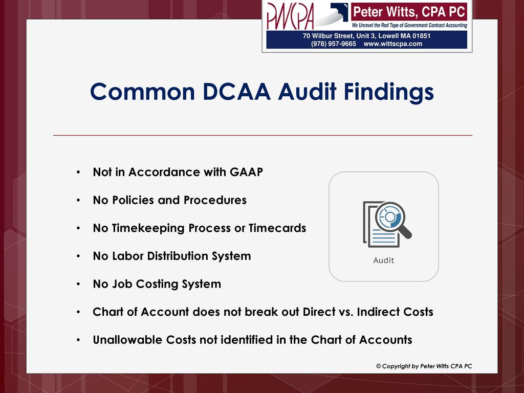 Dcaa Compliant Chart Of Accounts