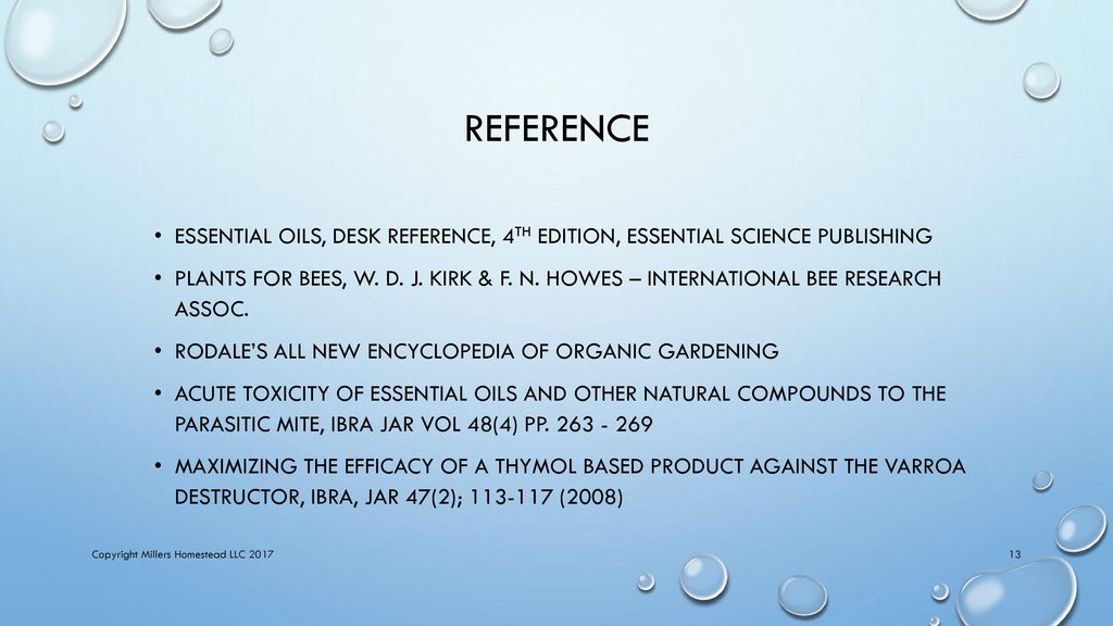 Essential Oils How To Use Them Copyright Millers Homestead Llc Ppt
