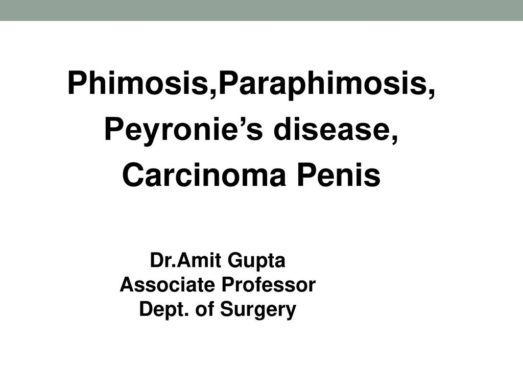 Para-Phimosis And Phimosis