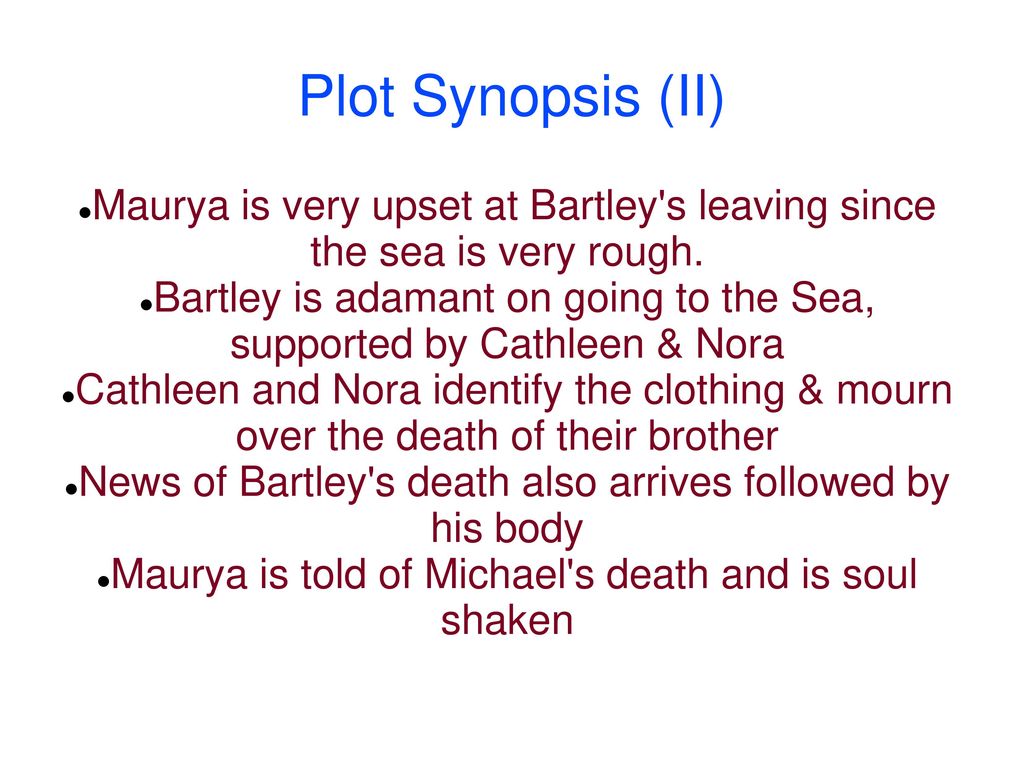 riders to the sea synopsis