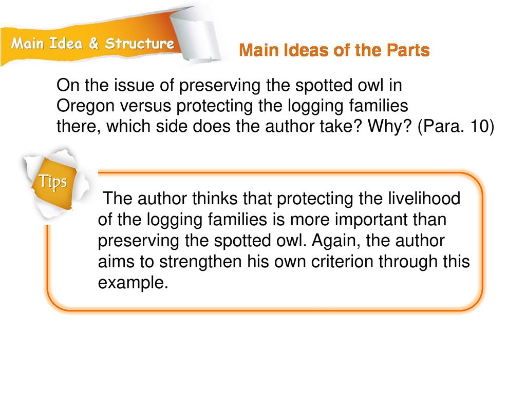 On the issue of preserving the spotted owl in