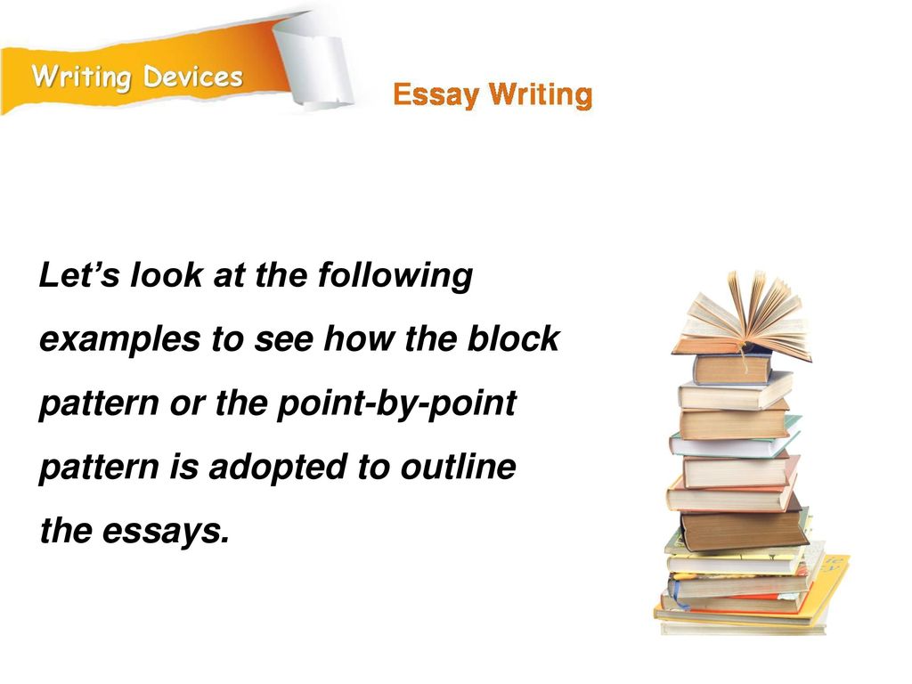 Let’s look at the following examples to see how the block pattern or the point-by-point pattern is adopted to outline the essays.