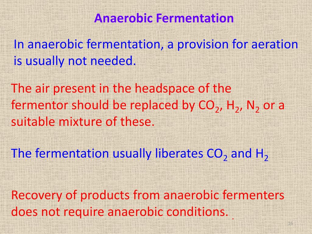 Anaerobic Fermentation