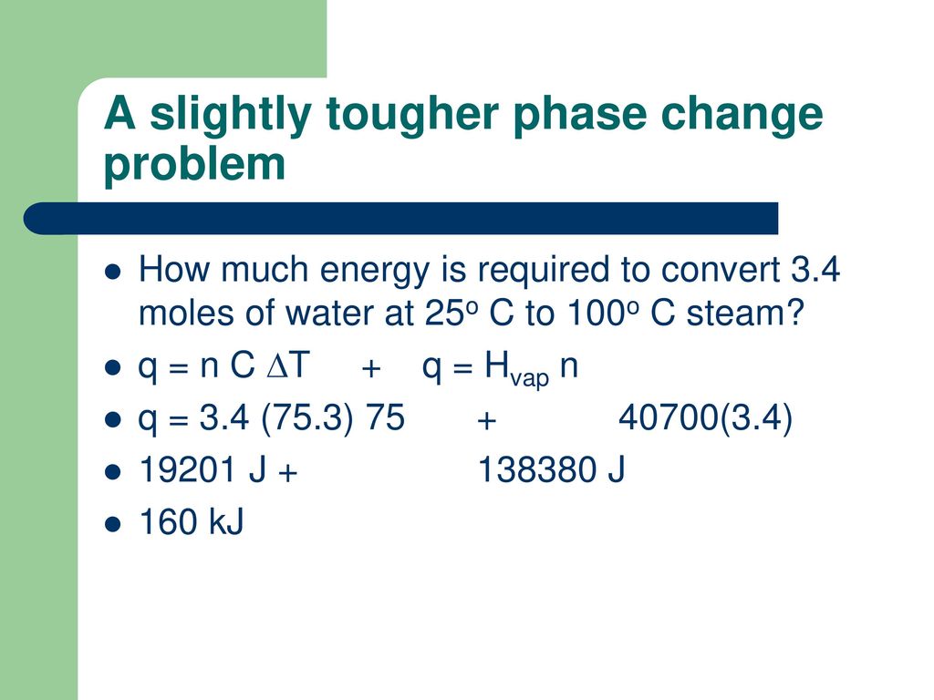 A slightly tougher phase change problem