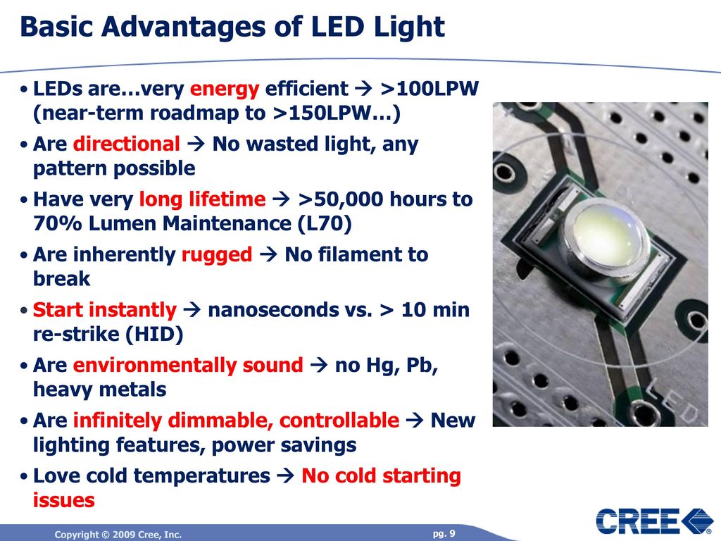 Basic Advantages of LED Light