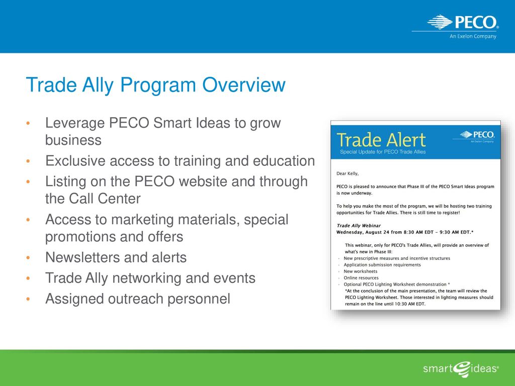 peco smart ideas for your business - ppt download