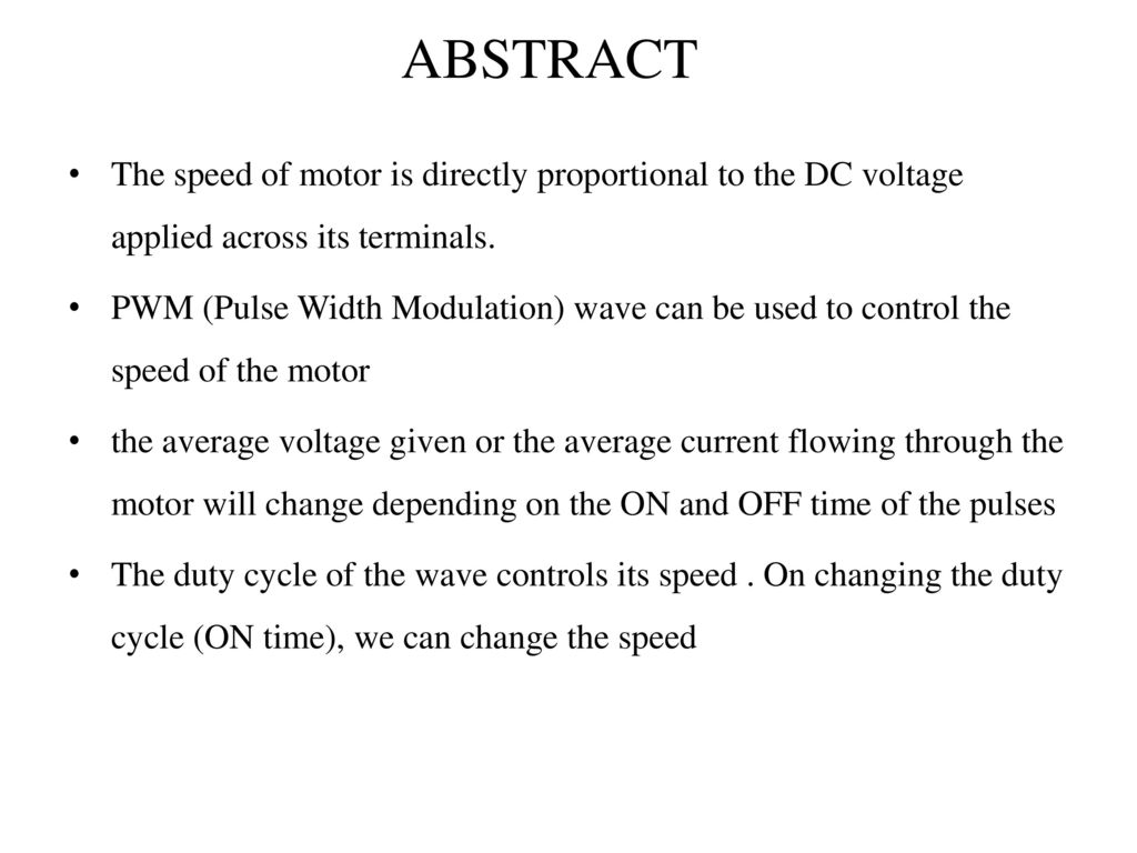 Raspberry Pi Based Motor Speed Control Ppt Video Online Download