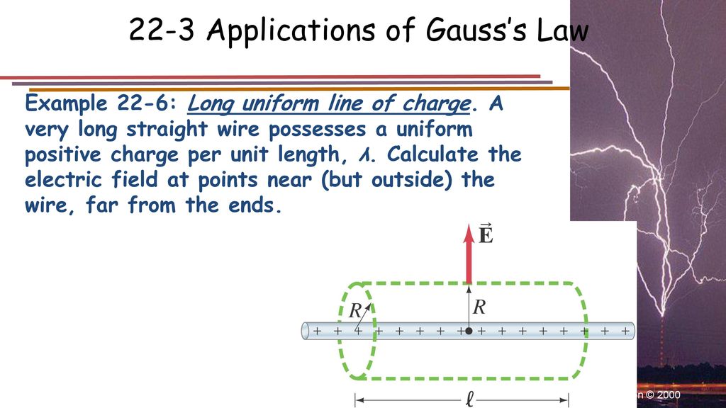 22-3 Applications of Gauss’s Law