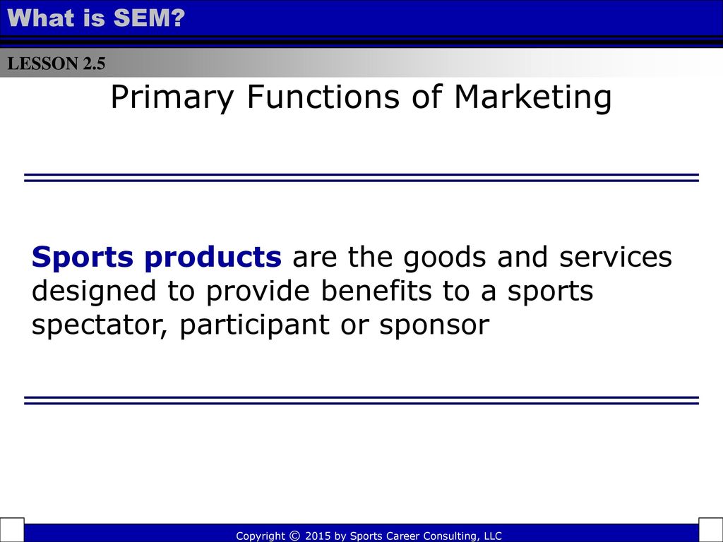 Primary Functions of Marketing