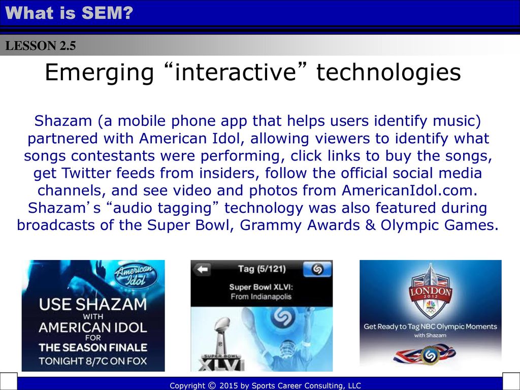 Emerging interactive technologies