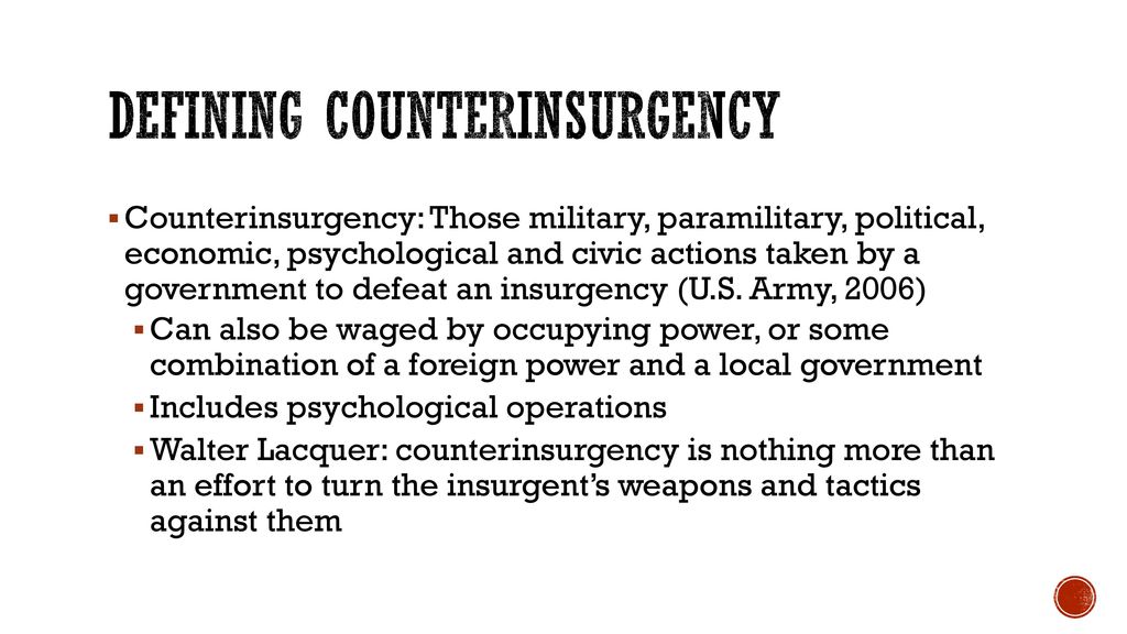 Counterinsurgency And The VietNam War - Ppt Download