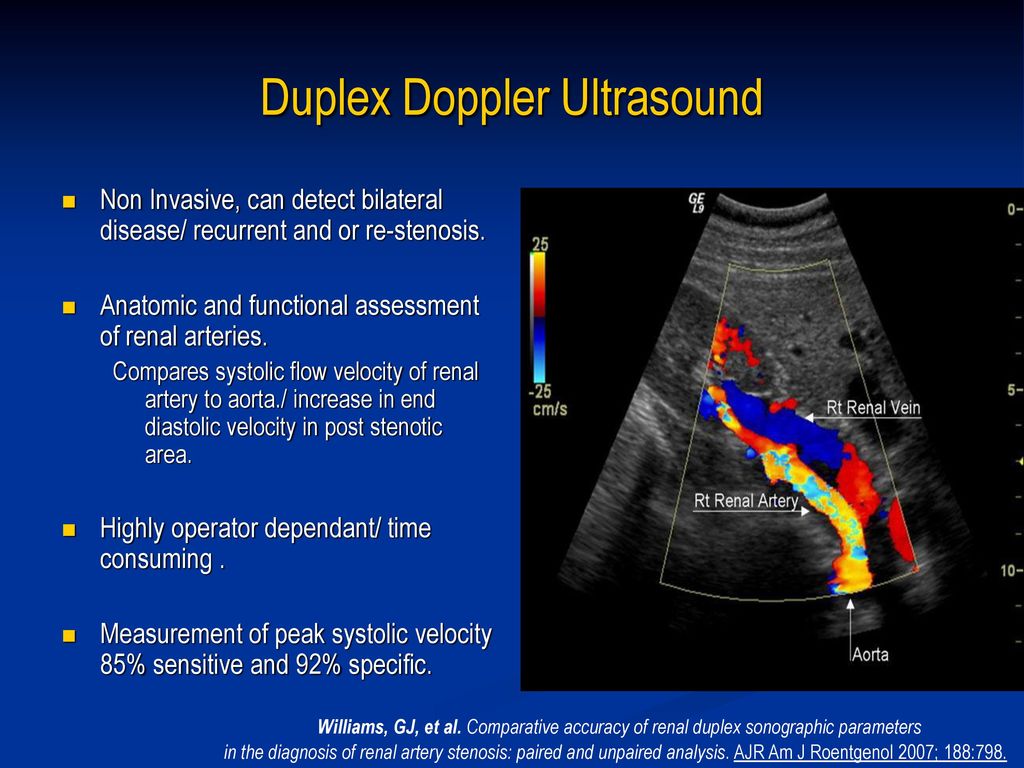 Duplex Doppler Ultrasound.