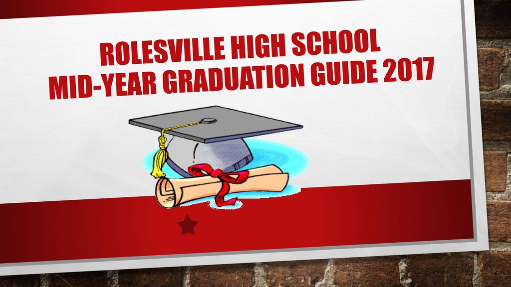Rolesville High School MidYear Graduation Guide ppt download